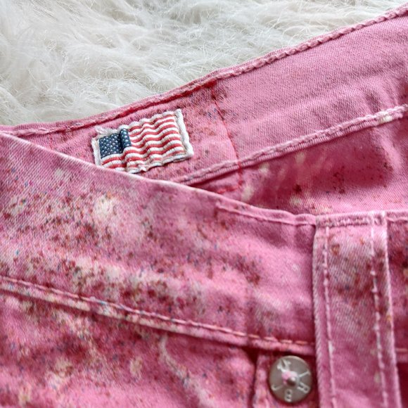 True Religion Halla Pink Skinny Distressed Denim Jeans - Picture 9 of 12